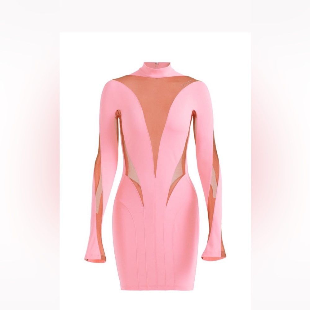 New Mugler H&M body con mini dress